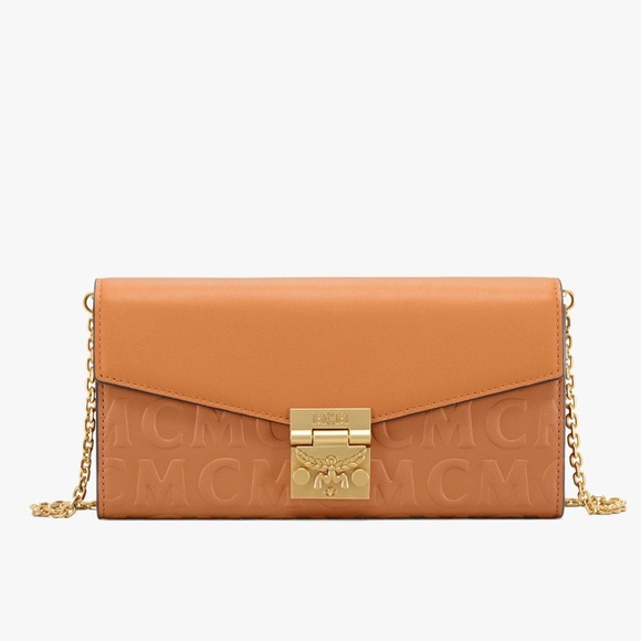 “Host Pick” MCM Patricia Cognac Wallet On Chain - Picture 13 of 13